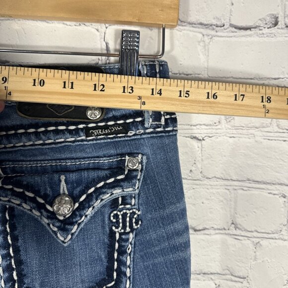 Miss Me Jeans Womens 27 Signature Boot Bootcut Denim Pants  JP5014-8 - Picture 4 of 11